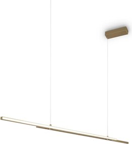 MAYTONI MOD005PL-L48BSK HALO Modern Led Függesztett Lámpa Fehér, Sárgaréz LED IP20