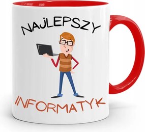 Piros Bögre Informatika Programozó Ajándék fényképes nyomtatással