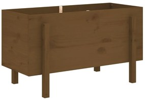vidaXL mézbarna tömör fenyőfa kerti magaságyás 101 x 50 x 57 cm