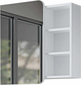 Likya fürdőszobaszekrény, fehér, 70 cm