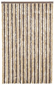 sötétbarna és bézs zsenília rovarfüggöny 118x220 cm