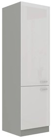 Konyhaszekrény 60 LO-210 2F Multi (szürke + fényes fehér). 1070652