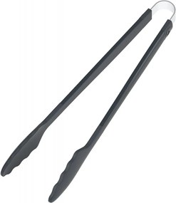 Szilikon konyhai csipesz fekete 33 cm