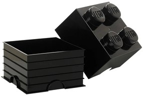 Négyszögletes fekete tárolódoboz - LEGO®