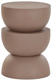 DURIS design fém lerakóasztal - rózsaszín/szürke