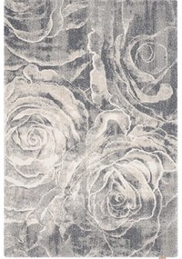 Szürke gyapjú szőnyeg 133x190 cm Ros – Agnella