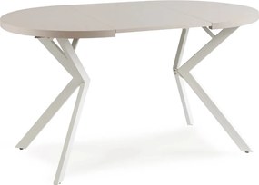 DORIAN asztal 80–160 cm, kasmír/fehér