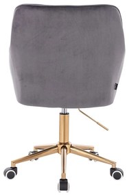 HR550K Grafit modern velúr szék arany lábbal