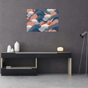 Üveg kép - Japán hullámok (70x50 cm)