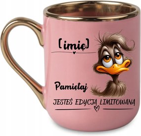 Elegáns bögre Ne feledd, hogy limitált kiadás +név 330 Rózsaszín