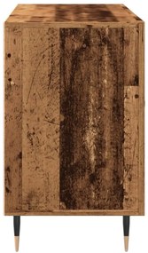 antik fa színű szerelt fa tálalószekrény 100 x 36 x 60 cm