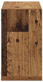 Fali Polcok Régi fa Tömör Újrahasznosított Fa 26 x 15 x 26 cm