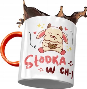 Narancssárga Bögre Vicces Aranyos Ch*j Nyomtatott Fotóval