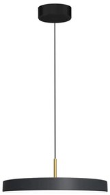 LED Csillár zsinóron DISC LED/38W/230V átm. 45 cm fekete