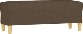 vidaXL barna szövet pad 100 x 35 x 41 cm
