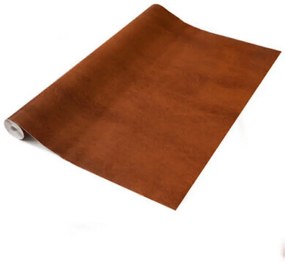 Havanna barna bőrhatású öntapadós tapéta 45cmx15m
