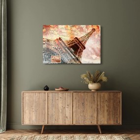 Kép - Eiffel-torony vintage stílusban (90x60 cm)