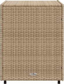 vidaXL bézs polyrattan kerti tárolószekrény 55 x 59 x 69 cm
