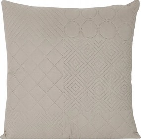 Párnahuzat BONI/5 40x40 ezüst patchwork dekoratív steppelt