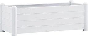 vidaXL fehér kerti PP magaságyás 100 x 43 x 35 cm