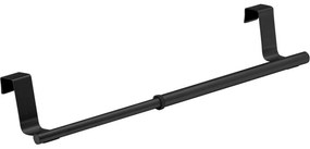 Wenko állítható rozsdamentes acél konyharuha tartó 22-35 cm, fekete, S