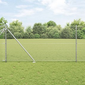 Kerítési oszlop szett 10 x 1 m 2 darab Galvanizált acél