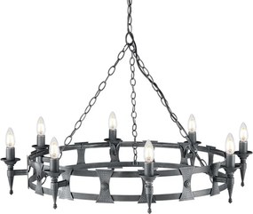 Elstead Lighting SAXON SAX8-BLK-SIL Csillár 8x60W/E14