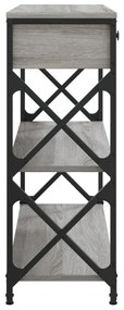 szürke sonoma szerelt fa tálalóasztal 75x28x75 cm