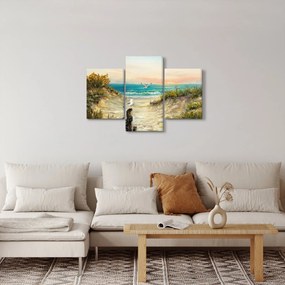 Kép - homokos tengerpart (90x60 cm)
