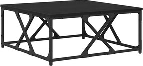 vidaXL Dohányzóasztal Fekete tölgy 70 x 70 x 30 cm Faanyag