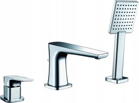 Kádtöltő Csaptelep 3 Lyukú Négyzet Alakú Kádcsaptelep