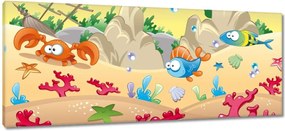 Vászonkép 100x40 A vidám halak csodálatos világa