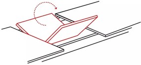 Gaston bővíthető étkezőasztal dió-fekete 100-135cm