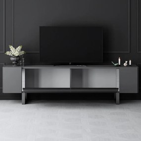 TV szekrény Yildiz - Anthracite, Silver