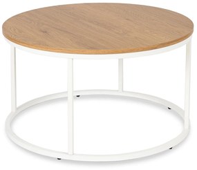 Dohányzóasztal Tölgy/Fehér Színben. ANN MAX