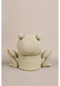 Világoszöld textil játéktároló kosár ø 23x35 cm Fred the Frog – Lorena Canals