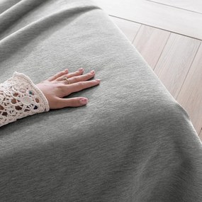 Szürke zsenília ágytakaró 220x240 cm Talo – Filumi