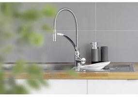 WENKO 54735100 - Mosóállomás EASY SQUEEZ-E 15x18 cm szürke/szürke