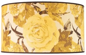 Duolla - Csillár zsinóron CONSTANCE 1xE27/40W/230V átm. 45 cm sárga