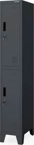 Szociális öltözőszekrény antracit BARTEK 1 Plus 292 x 1720 x 450 mm