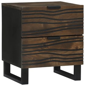Éjjeli szekrények - 2 db, 40x33.5x46 cm, tömör mangófából készült