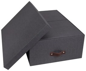 Inge 3 db-os fekete tárolódoboz szett - Bigso Box of Sweden