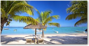 Fotótapéta üvegfalra Mauritius tengerpart 140x70