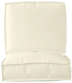 Raklap párna készlet 2 pcs Krém 50 x 50 x 12 cm Oxford szövet