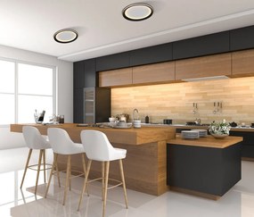 Italux modern mennyezeti lámpa artizo fekete itxplf-02326-s-bk