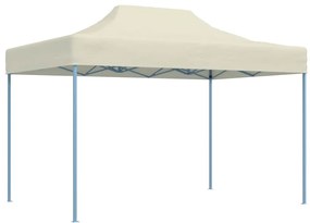 vidaXL krémszínű acél összecsukható rendezvénysátor 3 x 4 m