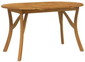 vidaXL tömör akácfa kerti asztal 150 x 90 x 75 cm