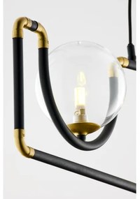 Jupiter 1990 - Csillár zsinóron HANZA 3xG9/10W/230V fekete/arany