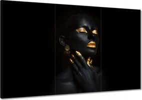 Vászonkép 120x80 Arannyal bevont arc