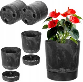 Virágtartó Fedő 20 cm Állvánnyal Kerek Szett 2 db